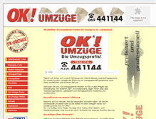Tablet Screenshot of ok-umzug.de